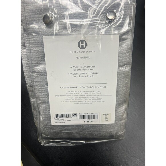 Hotel Collection Primativa ONE Standard Sham - Picture 5 of 5